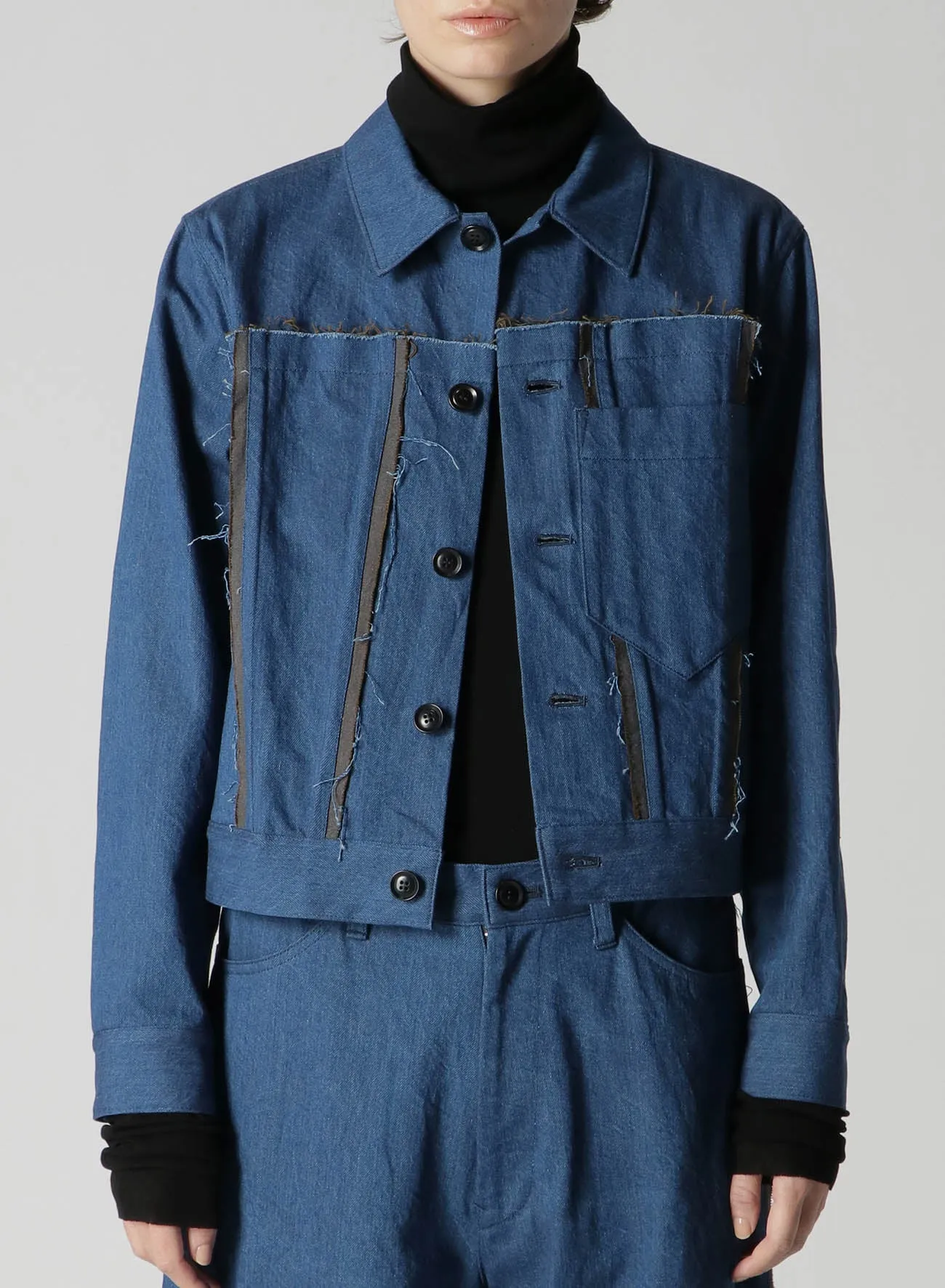 10oz DENIM PANELLED JACKET