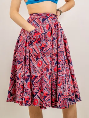 1960's HAWAIIAN CASUALS BY STAN HICKS wrap skirt