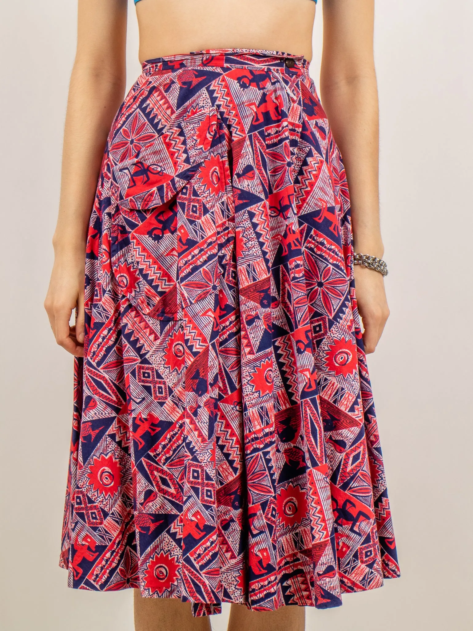 1960's HAWAIIAN CASUALS BY STAN HICKS wrap skirt