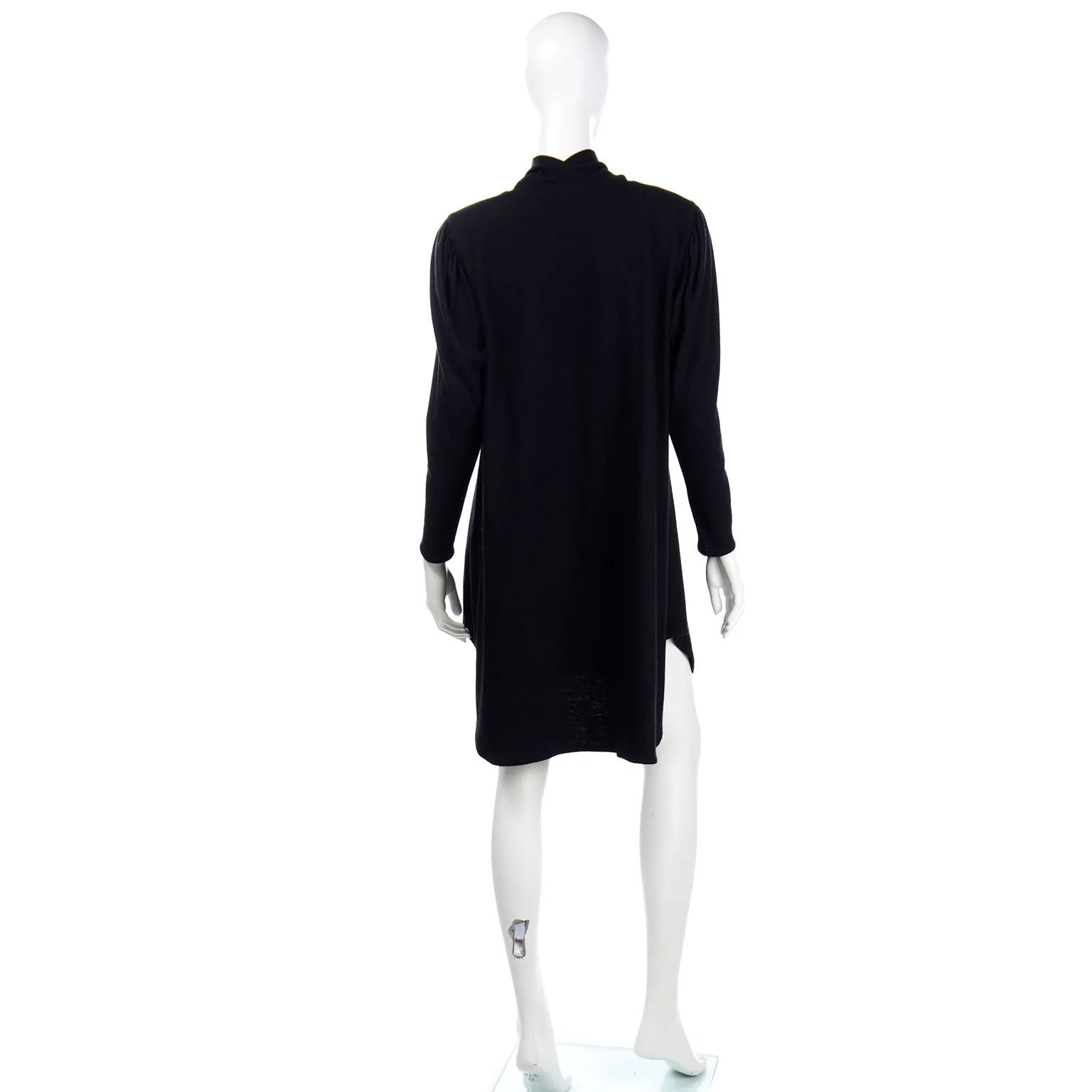 1980s Issey Miyake Vintage Black Tent Dress or Tunic