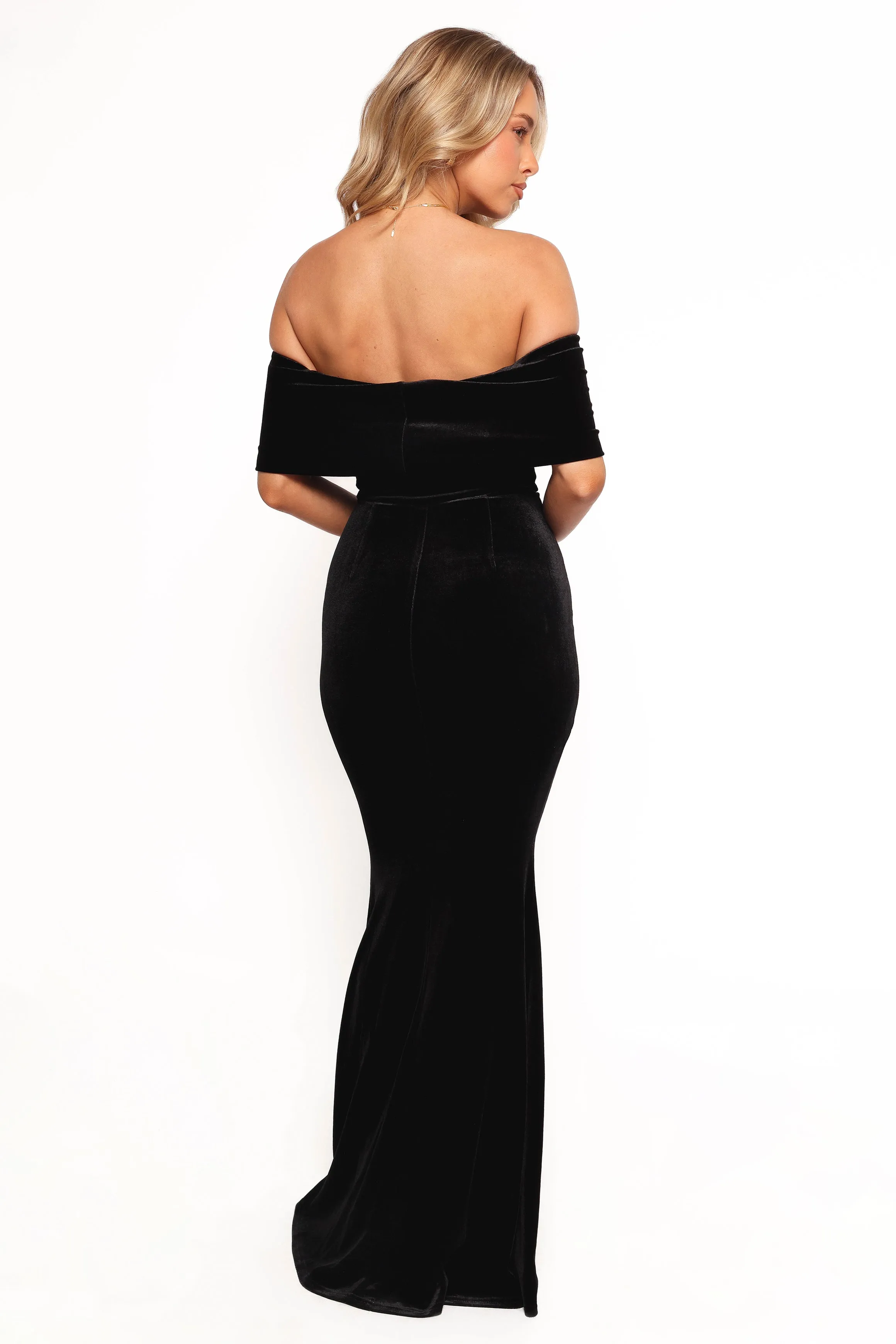 Adair Off Shoulder Maxi Dress - Black