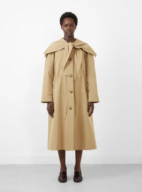 Alana Trenchcoat Taffeta Sand