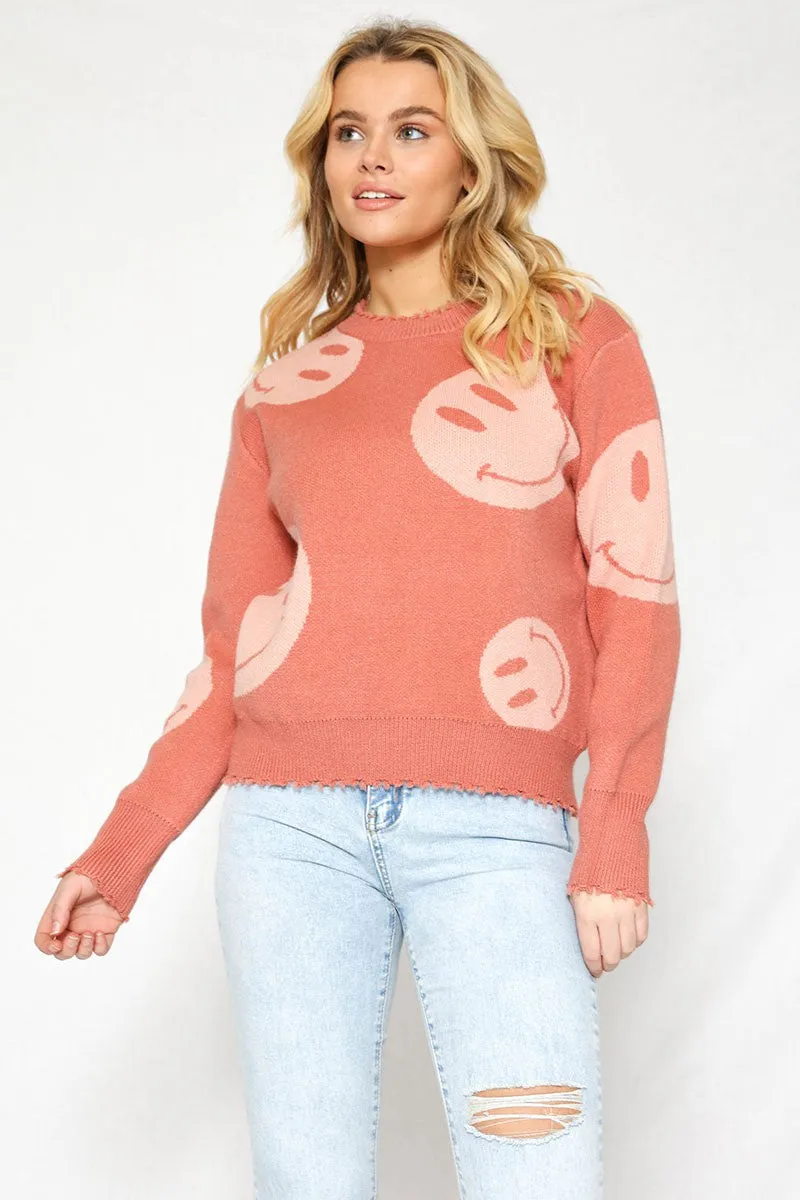 All over smile sweater