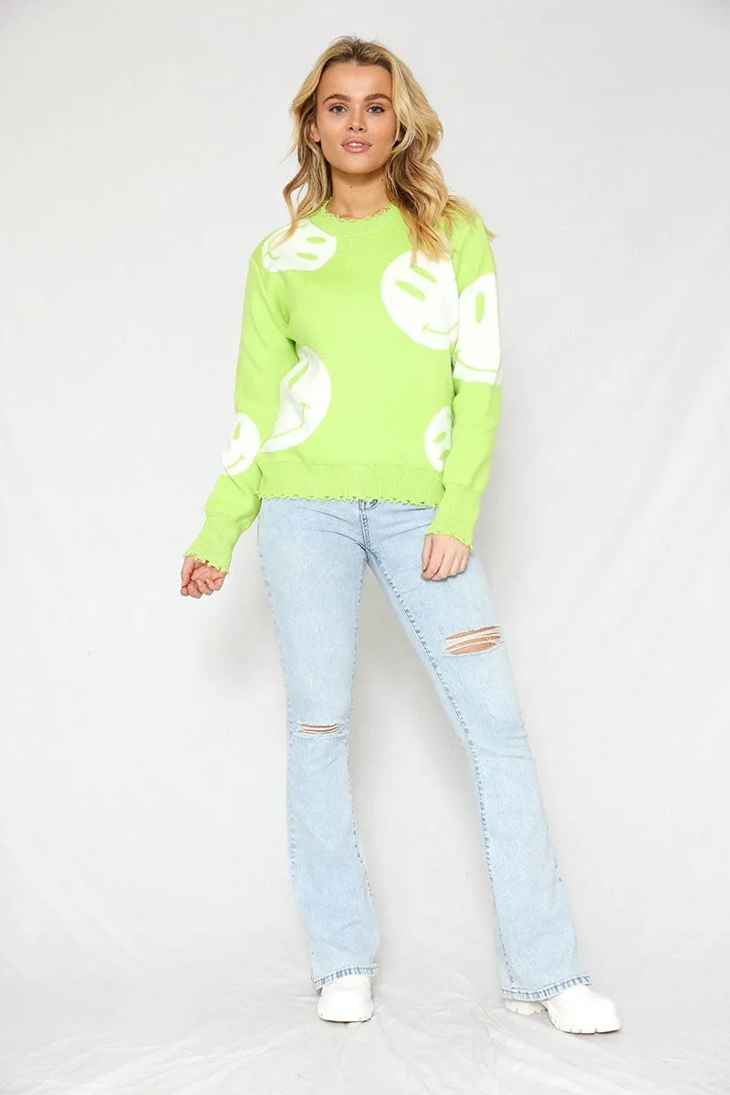 All over smile sweater