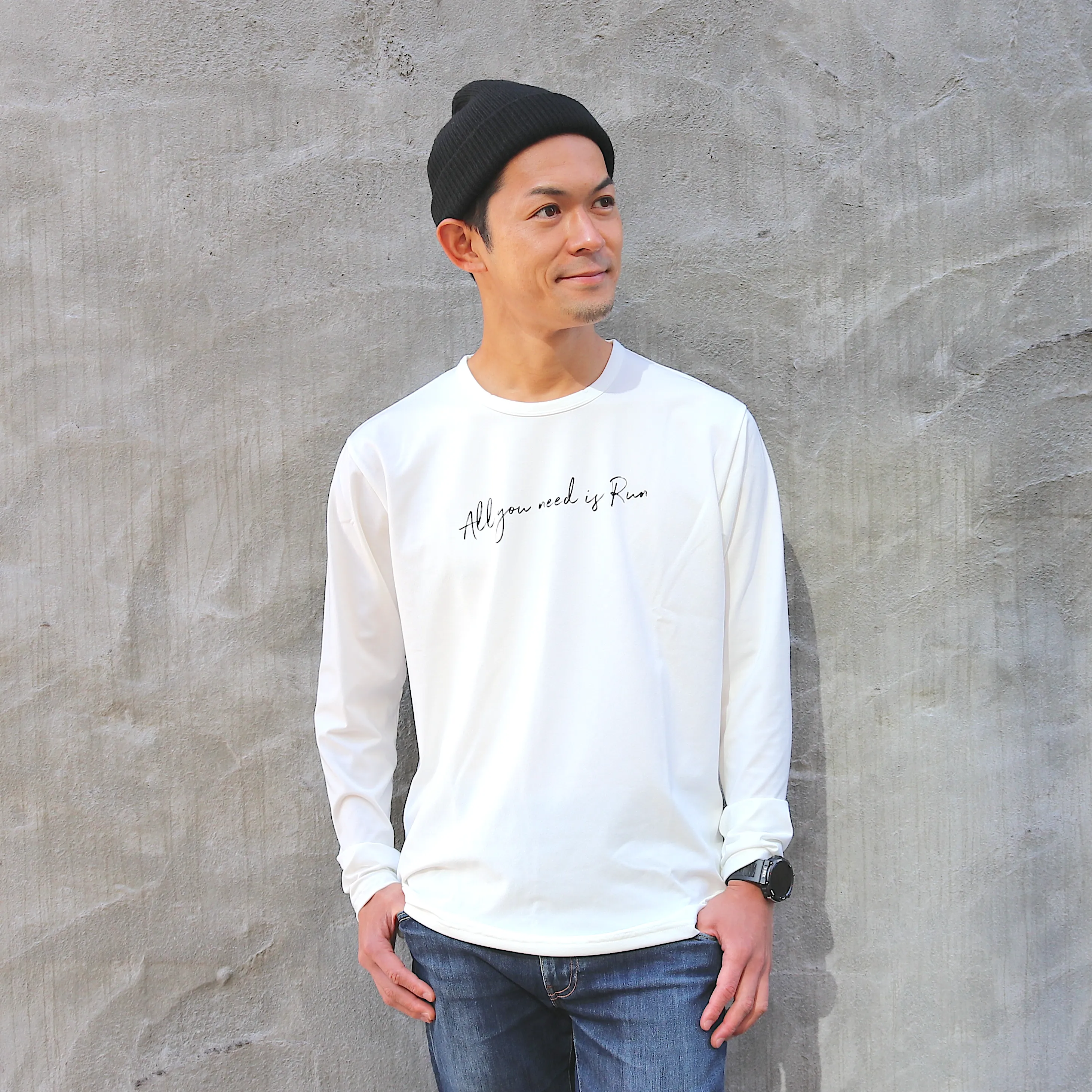 All you need is Run Long-sleeve Tee (White)