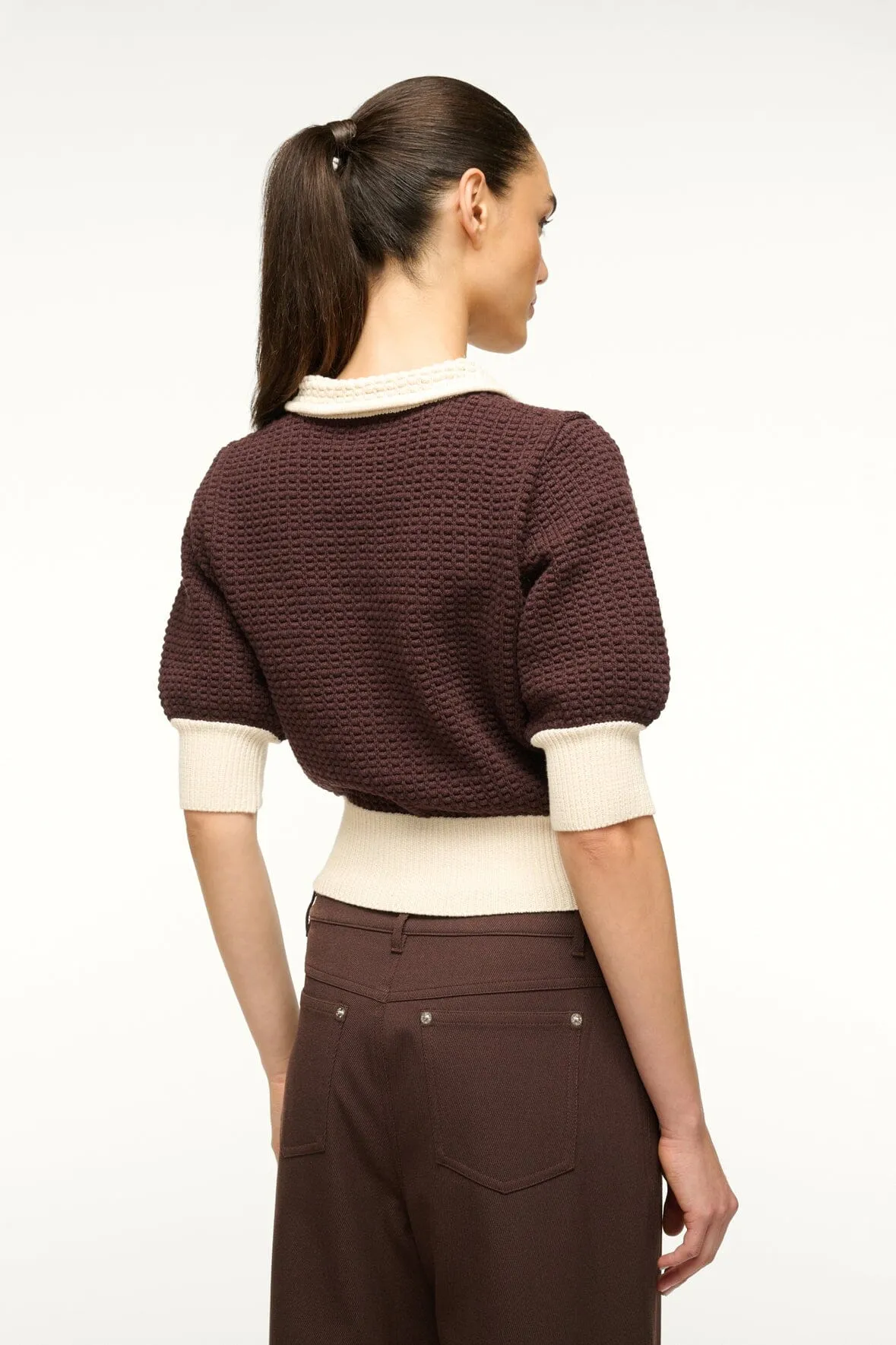 ALTEA SWEATER | DARK CHOCOLATE IVORY