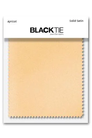 Apricot Luxury Satin Fabric Swatch