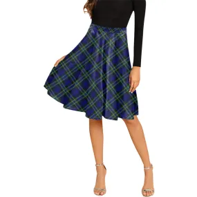 Arbuthnot Modern Tartan Melete Pleated Midi Skirt