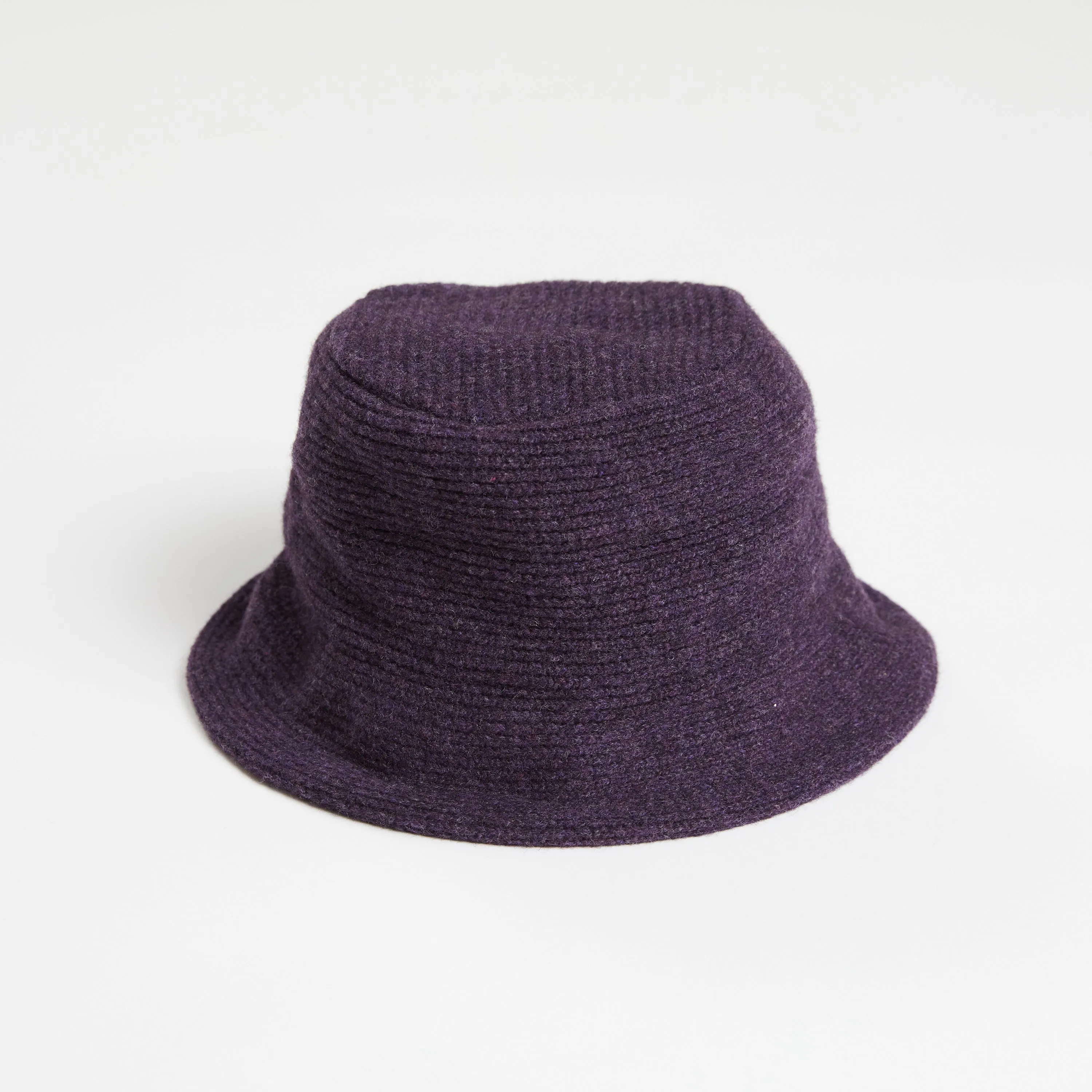 Aye Knit Bucket Hat - Elderberry