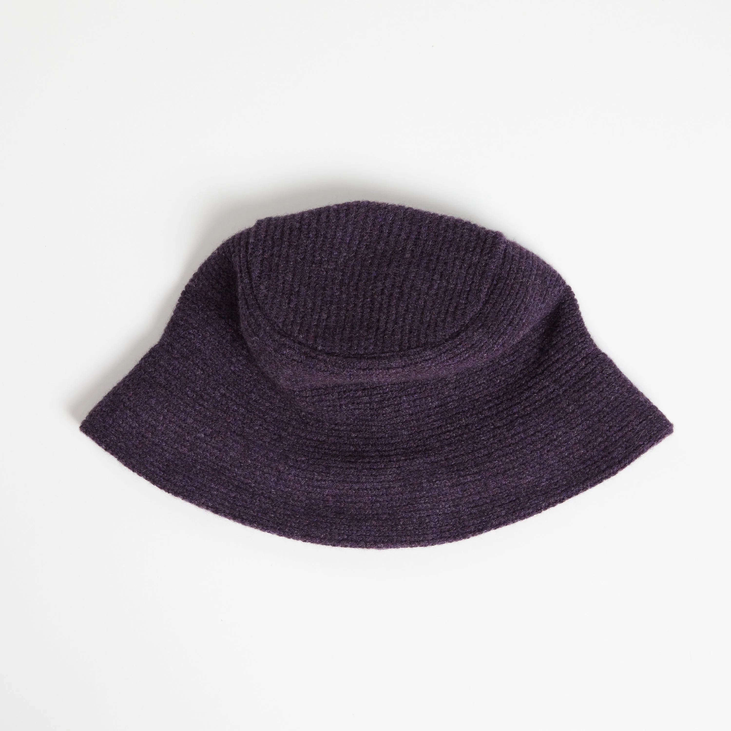 Aye Knit Bucket Hat - Elderberry