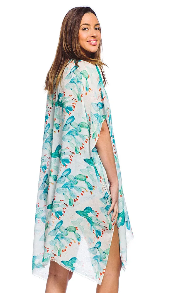 BAAP5010 Cactus Printed Kimono