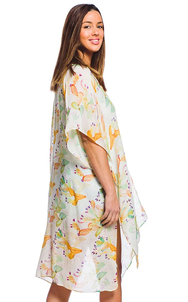 BAAP5010 Cactus Printed Kimono