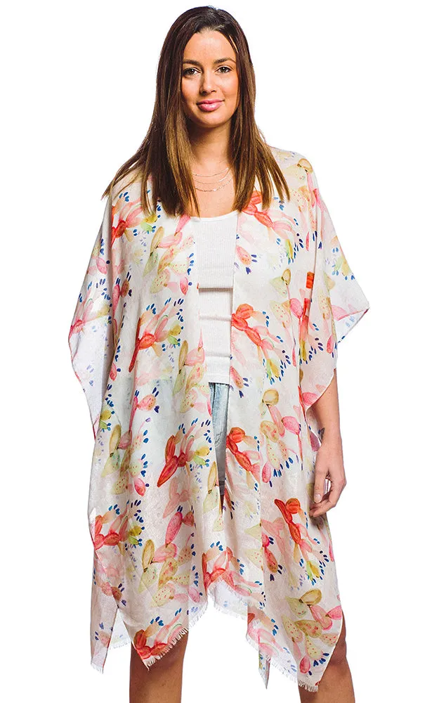 BAAP5010 Cactus Printed Kimono