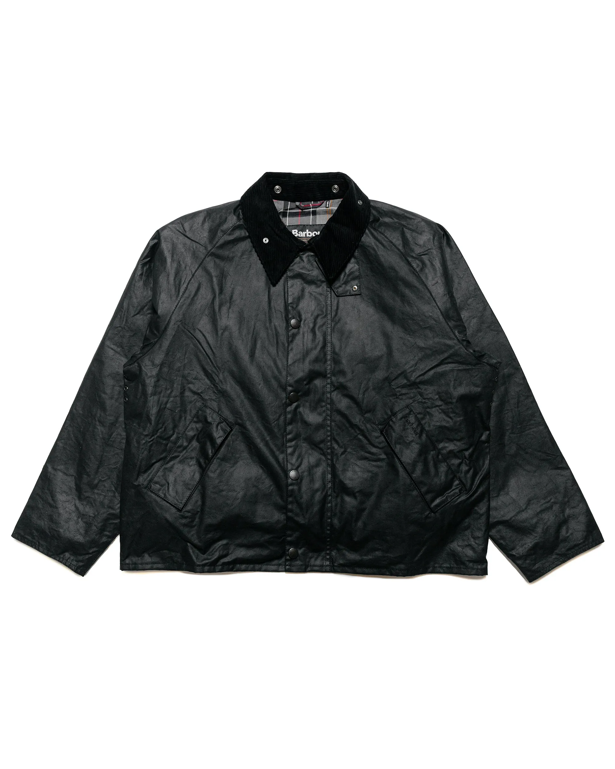 Barbour Transport Wax Jacket Black