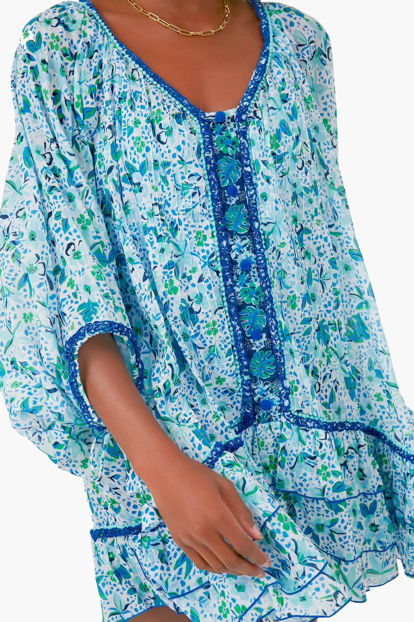 Blue Monaco Bobo Poncho