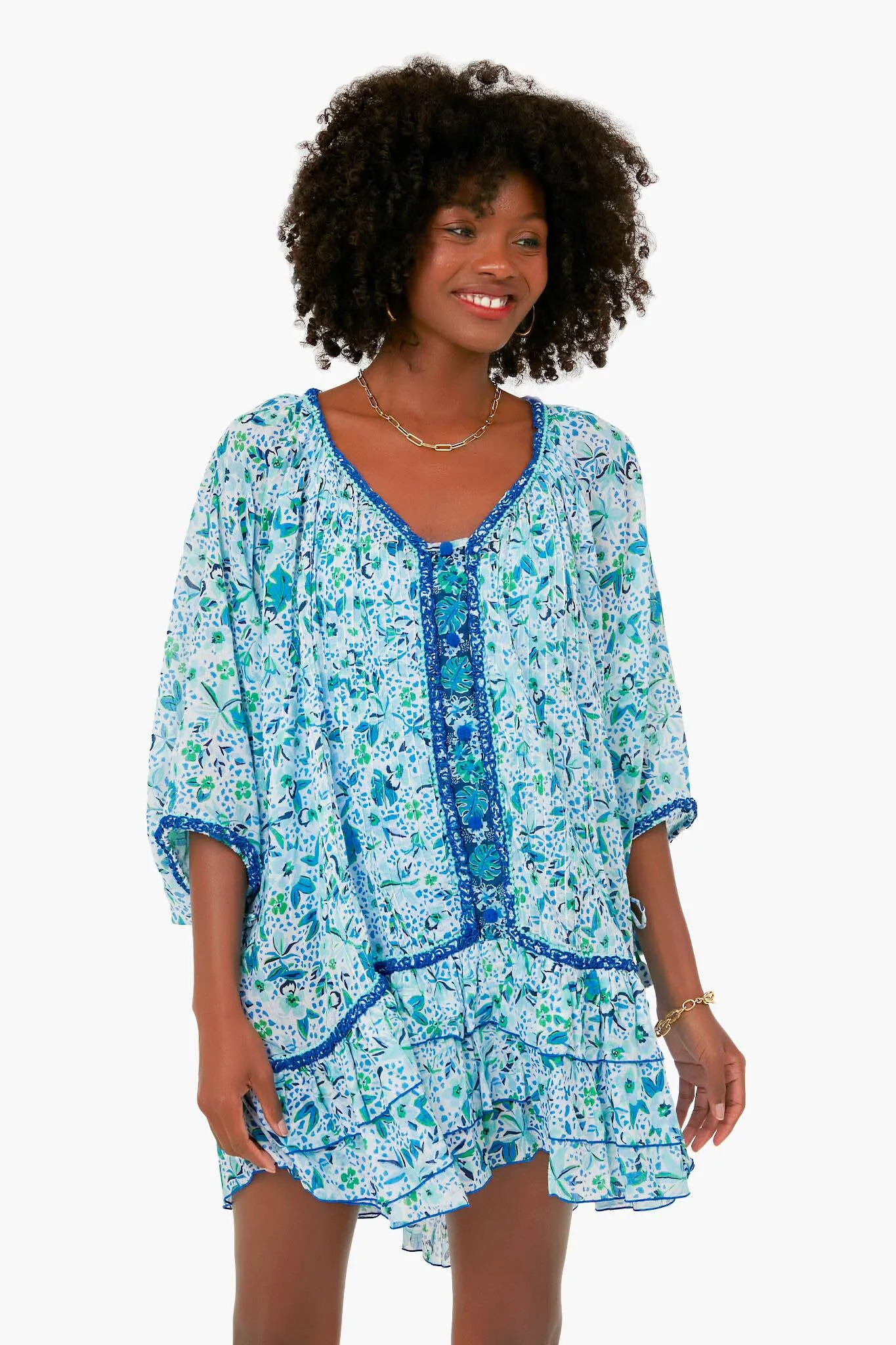 Blue Monaco Bobo Poncho