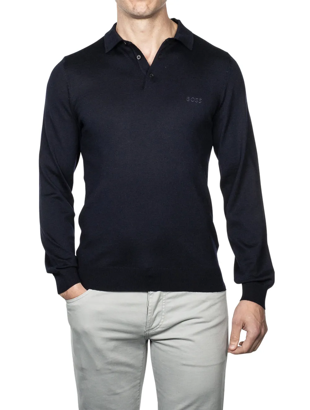 Bono Polo Sweater Navy