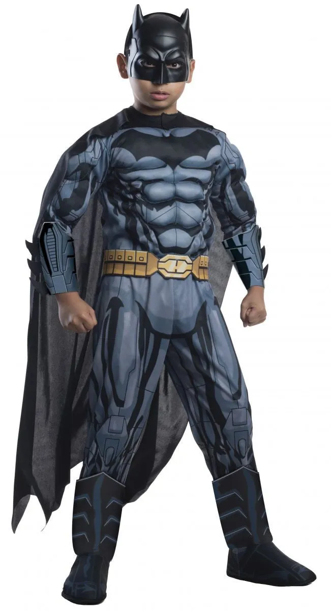 Boys Deluxe Muscle Chest Batman Costume