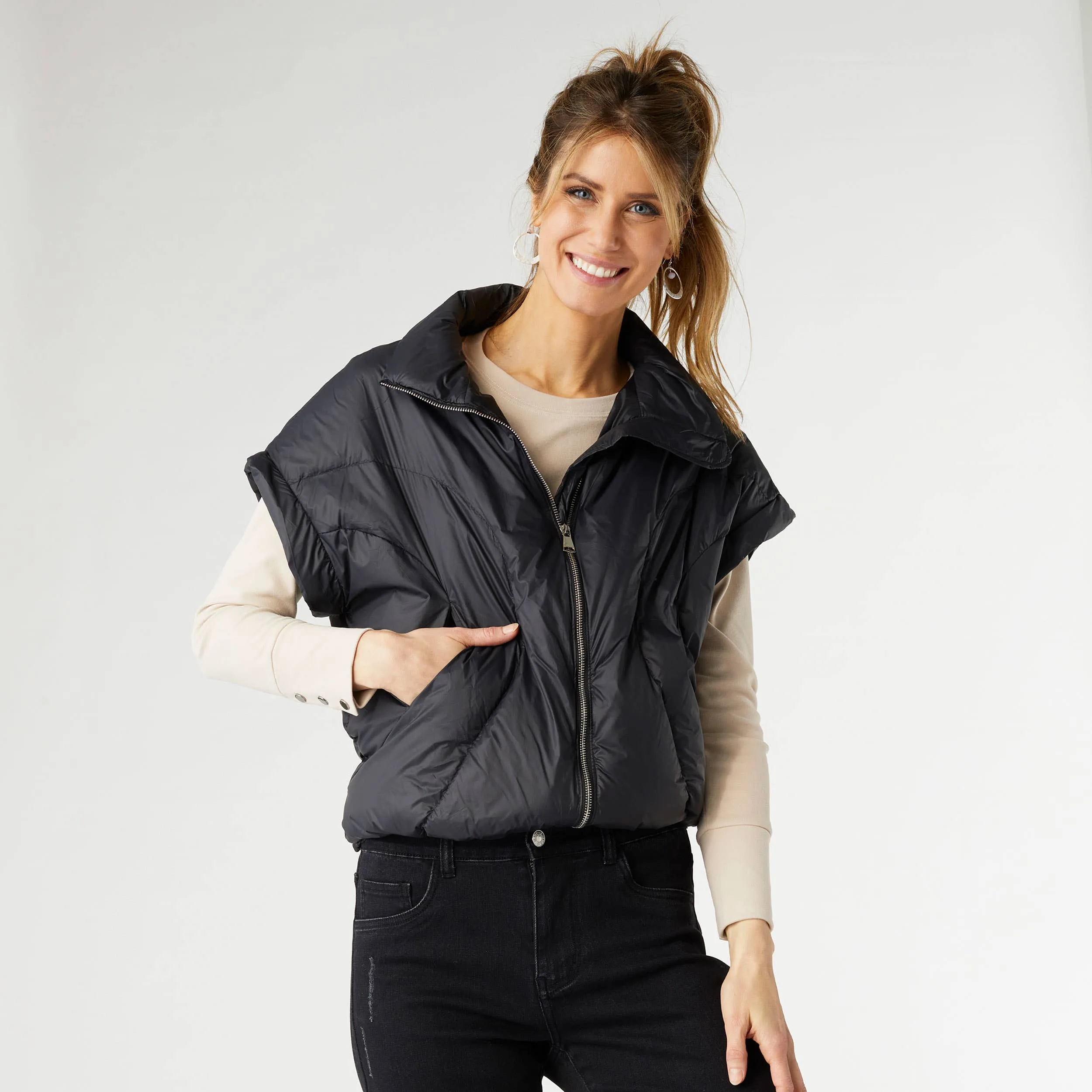 Brooke Cropped Puffer Vest