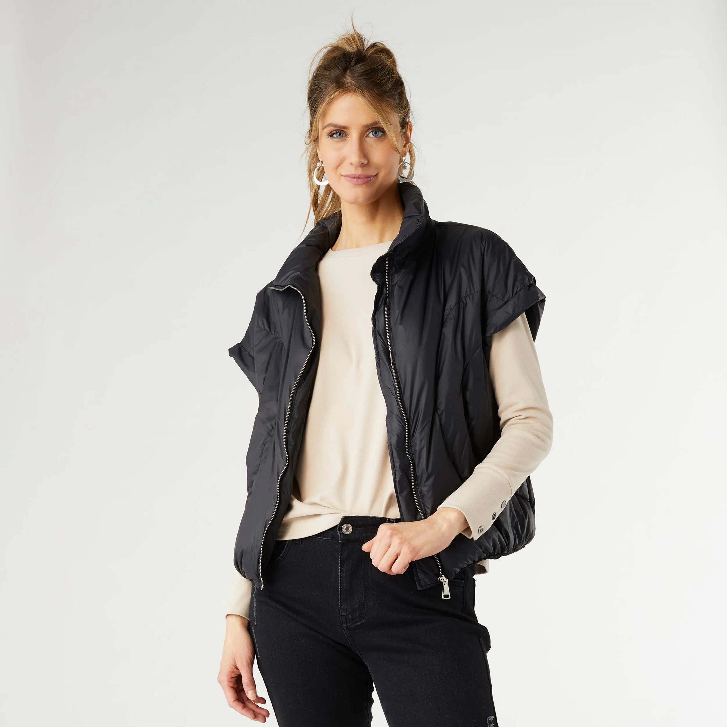 Brooke Cropped Puffer Vest