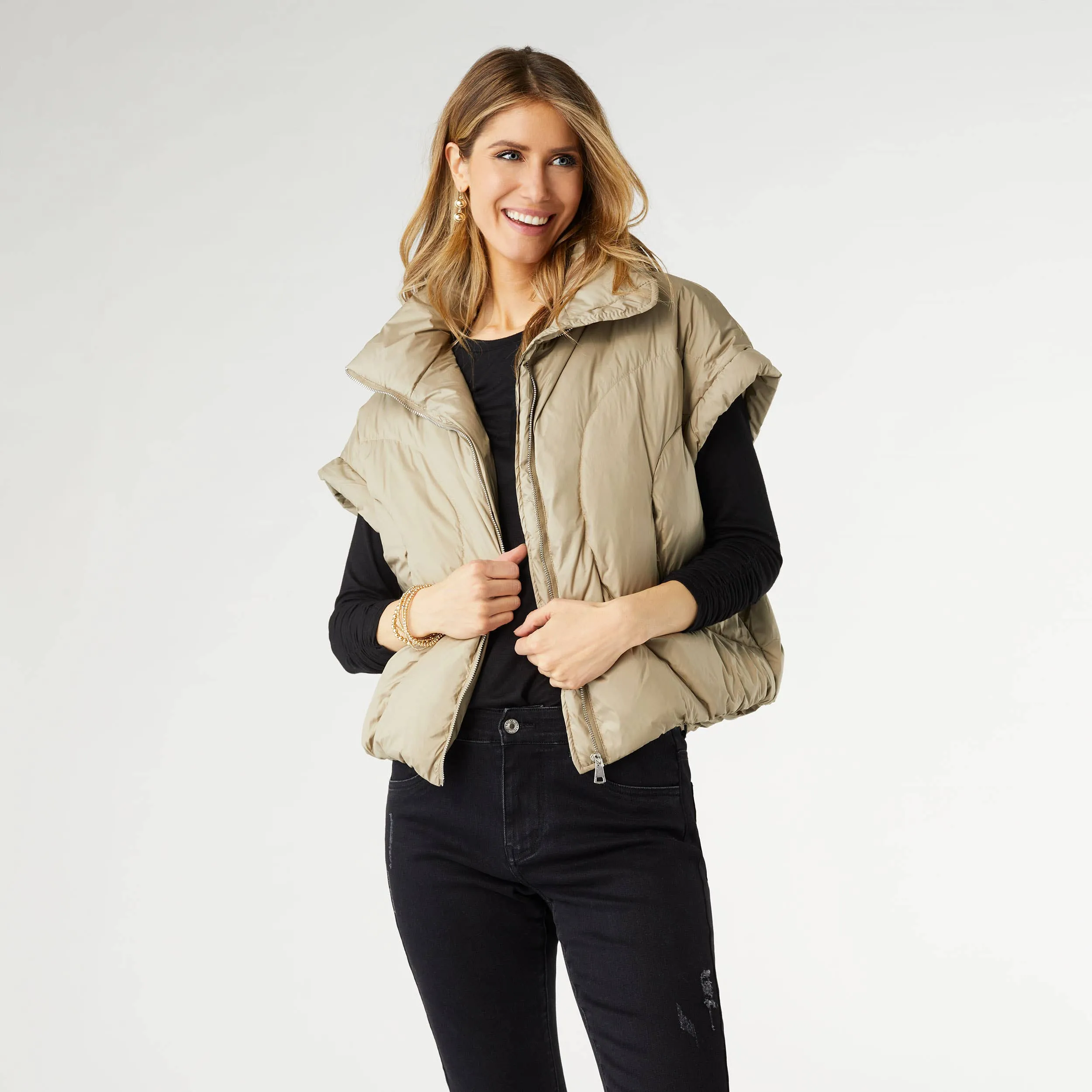 Brooke Cropped Puffer Vest