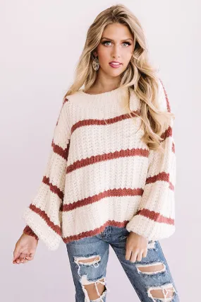 Bubbly And Bonfires Knit Sweater in Dusty Rose