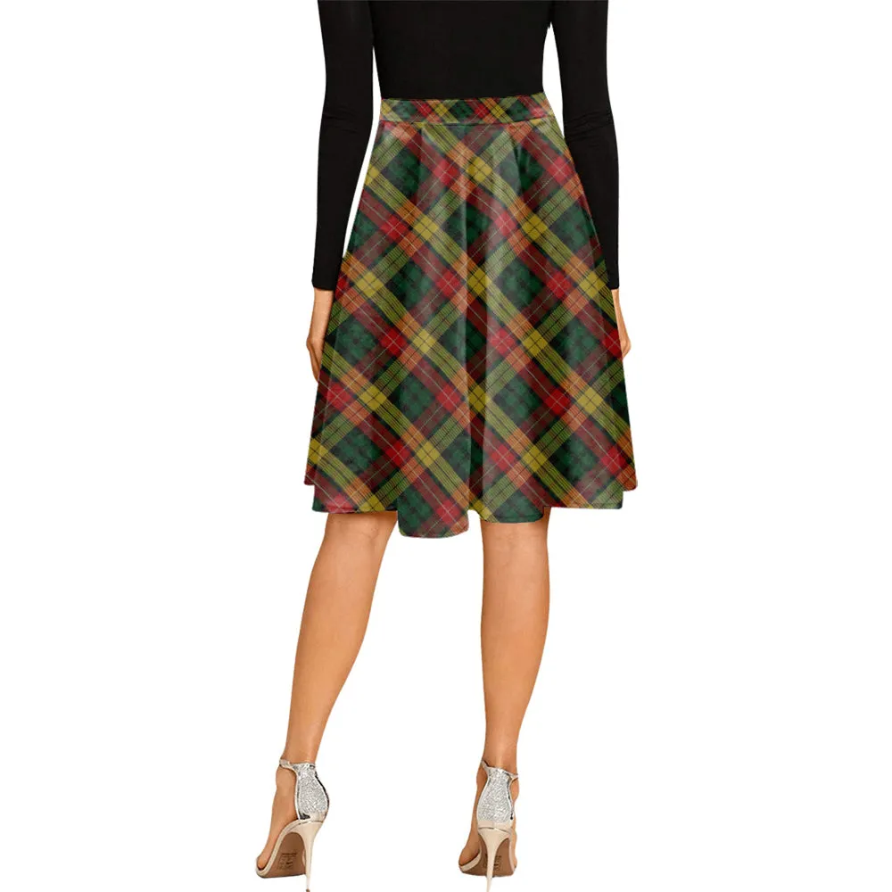 Buchanan Tartan Melete Pleated Midi Skirt