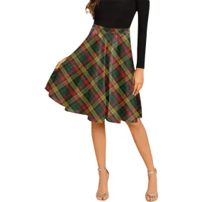 Buchanan Tartan Melete Pleated Midi Skirt