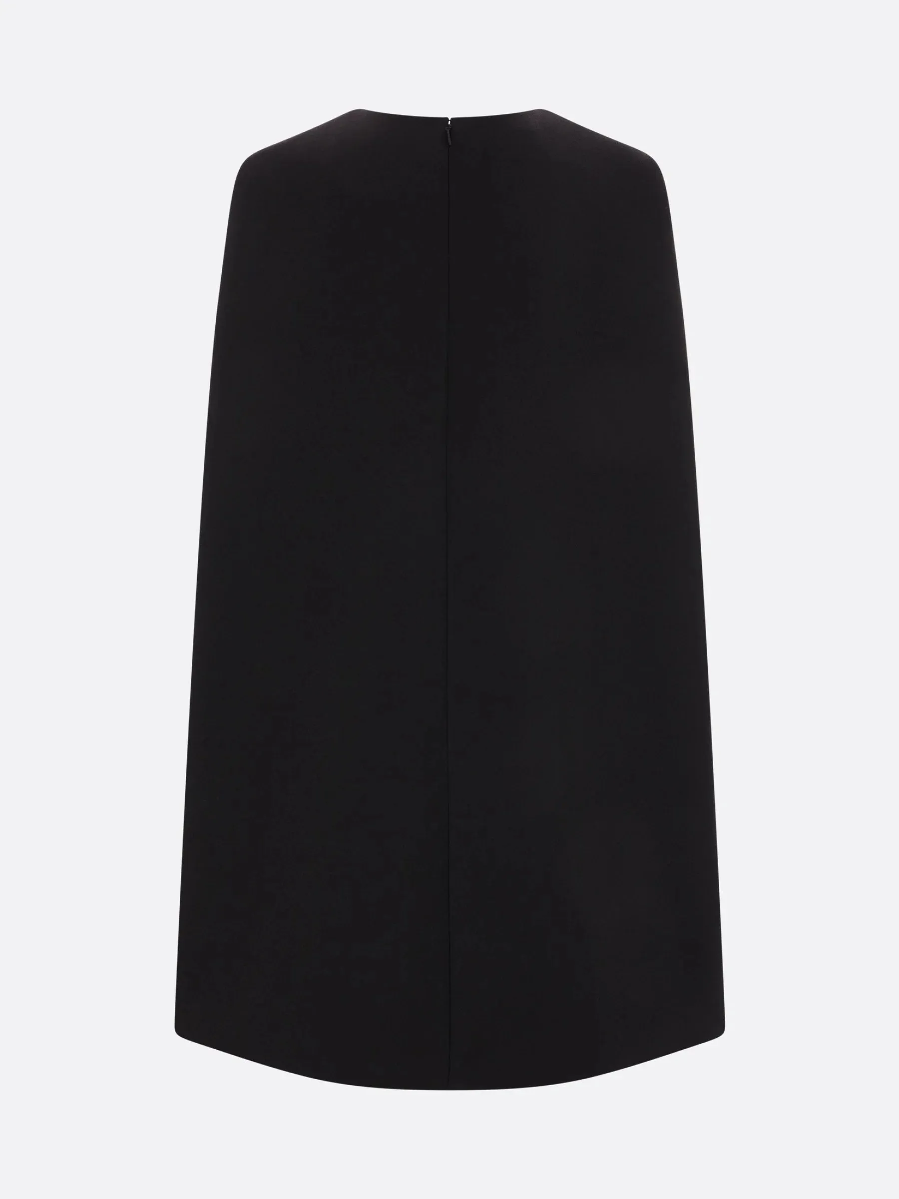 Cape Back Wool Dress