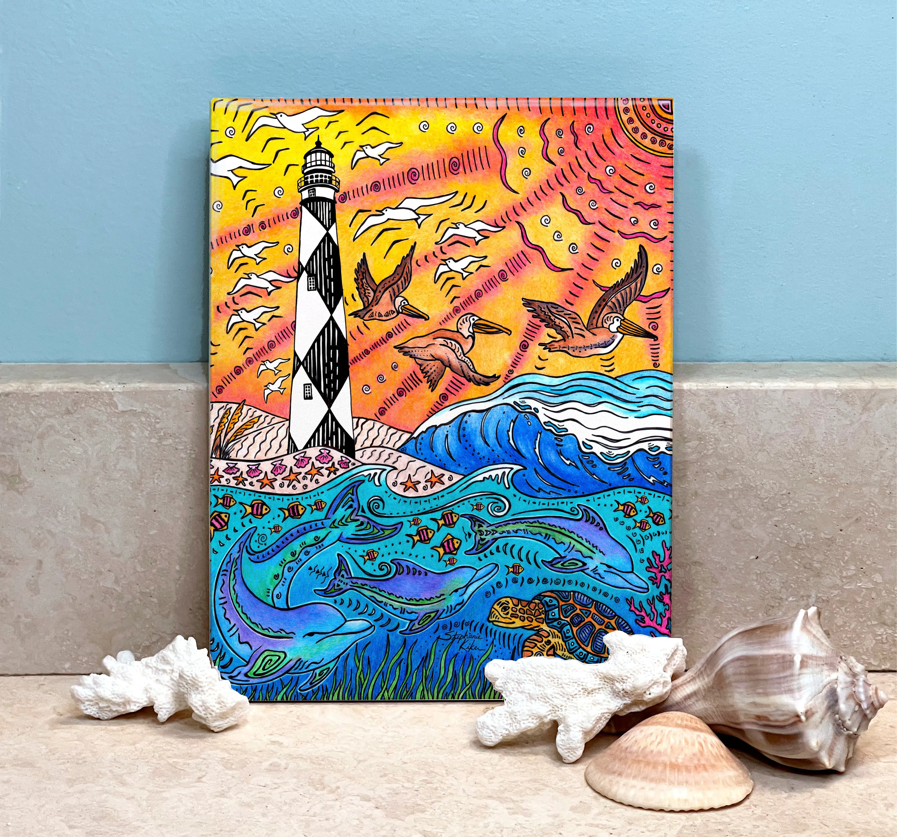 Cape Lookout Ceramic Tile