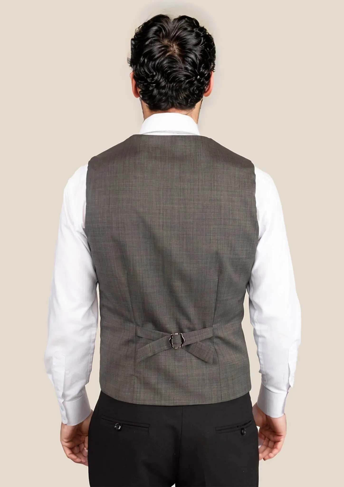 Carbon Grey Pindot Vest