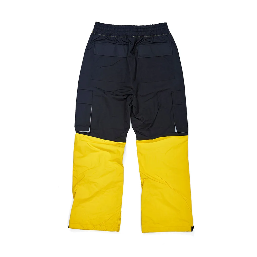 CARGO POCKET BOX TRACK PANTS YELLOW