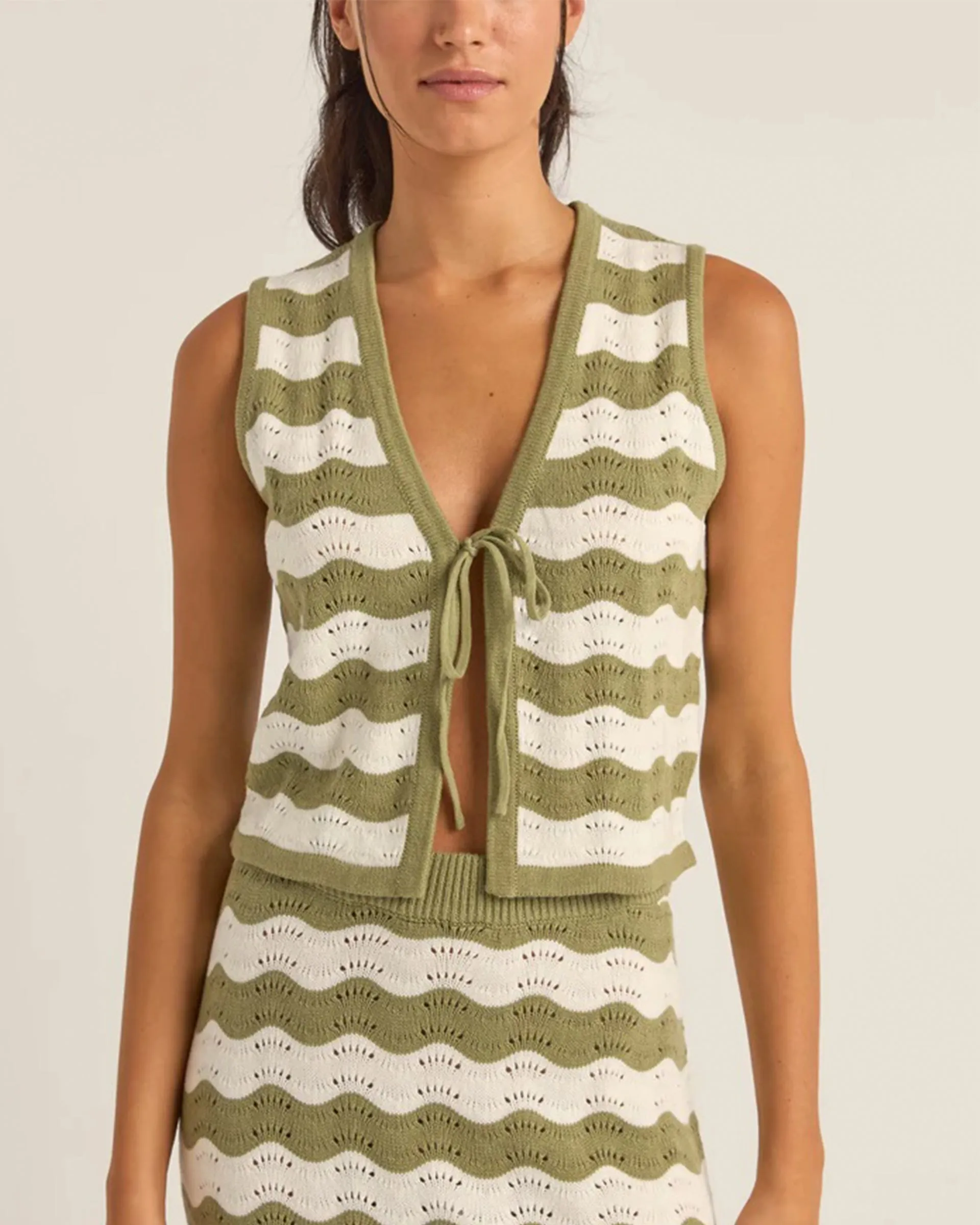 Carmen Stripe Knit Vest