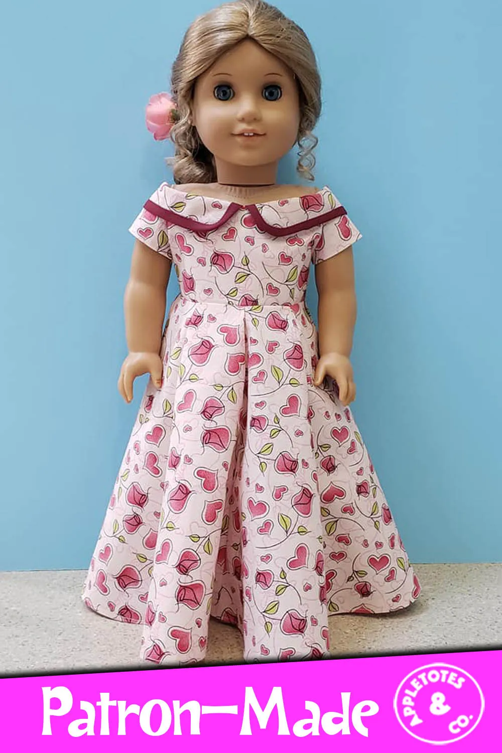 Carolina Gown 18 Inch Doll Sewing Pattern