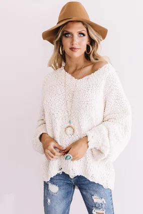 Casual Cuddles Sweater In Ivory