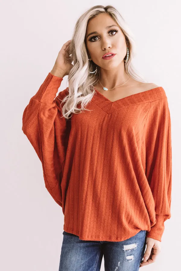 Cider And Spice Shift Top In Pumpkin