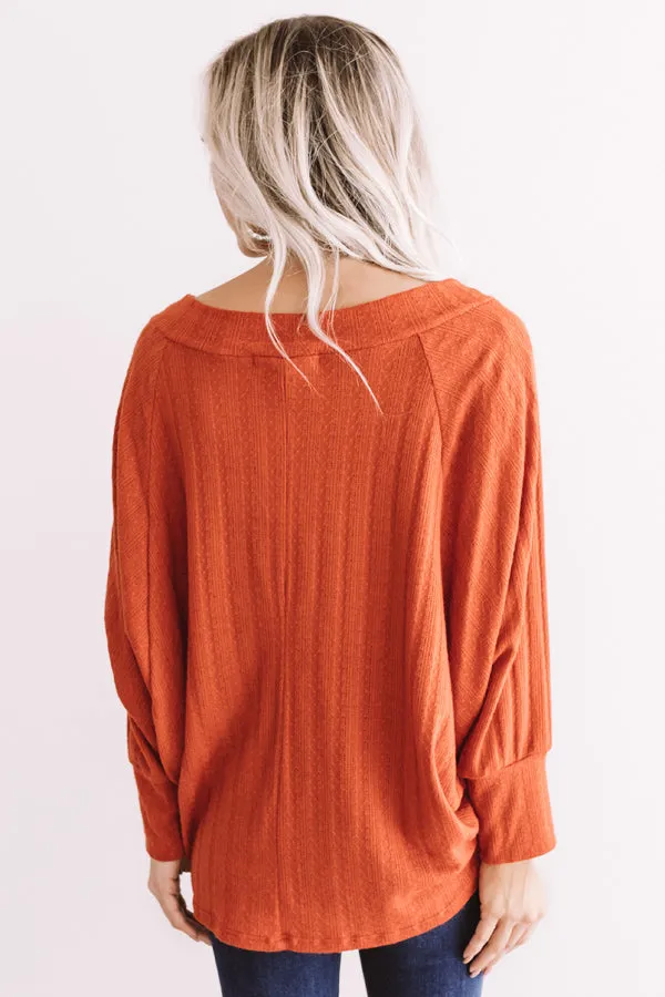 Cider And Spice Shift Top In Pumpkin