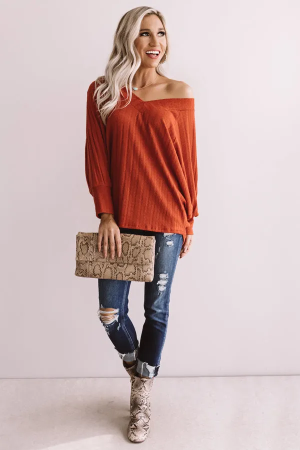 Cider And Spice Shift Top In Pumpkin