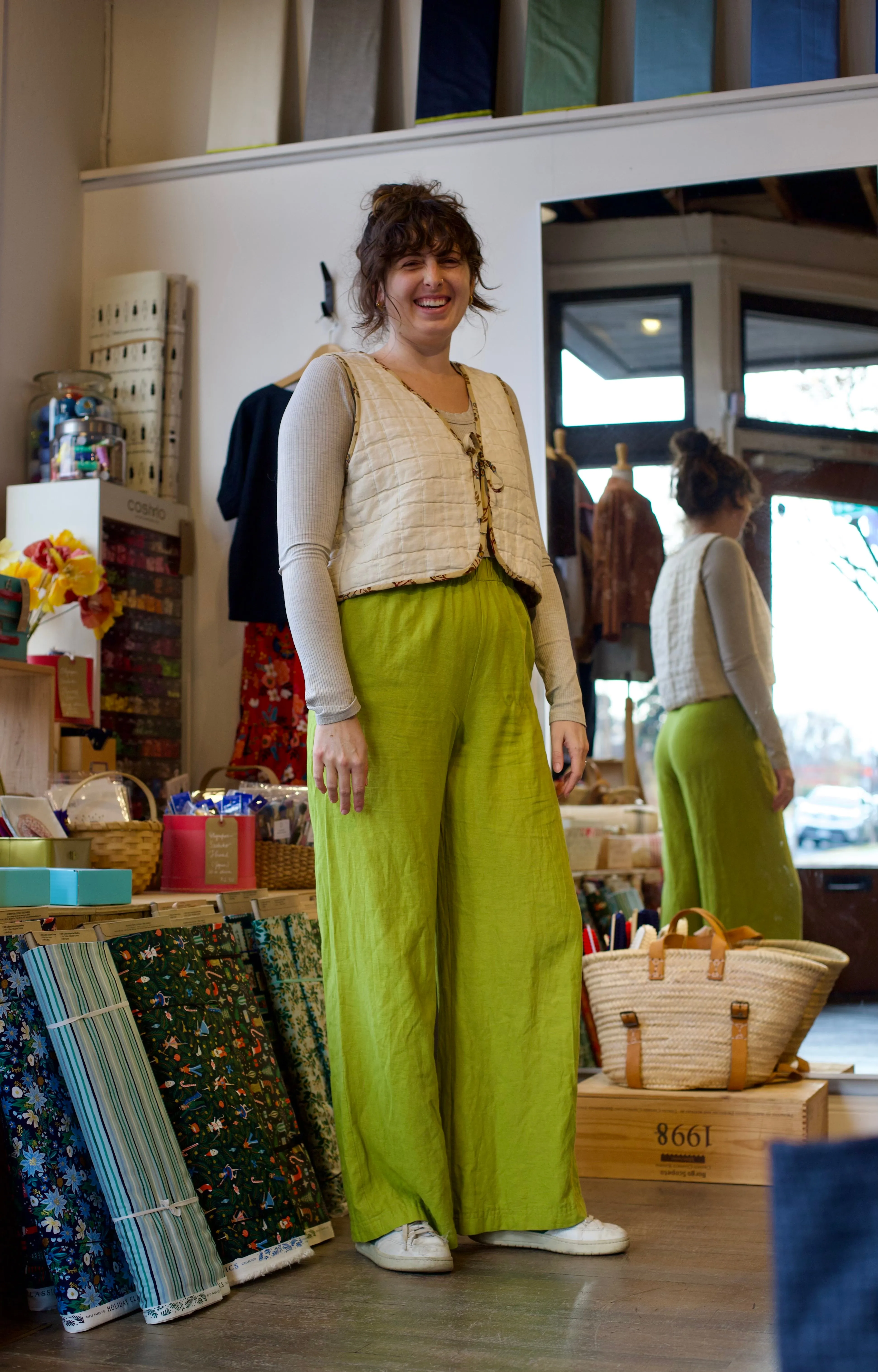 Class: Garment Sewing: Elizabeth Suzann Florence Pant with Loren (learn how to sew French seams!), Starts Sunday January 19, 9AM-1PM (2 sessions)