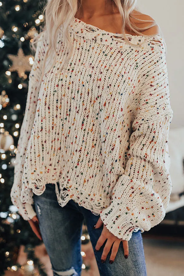 Cocoa Adorable Confetti Knit Sweater