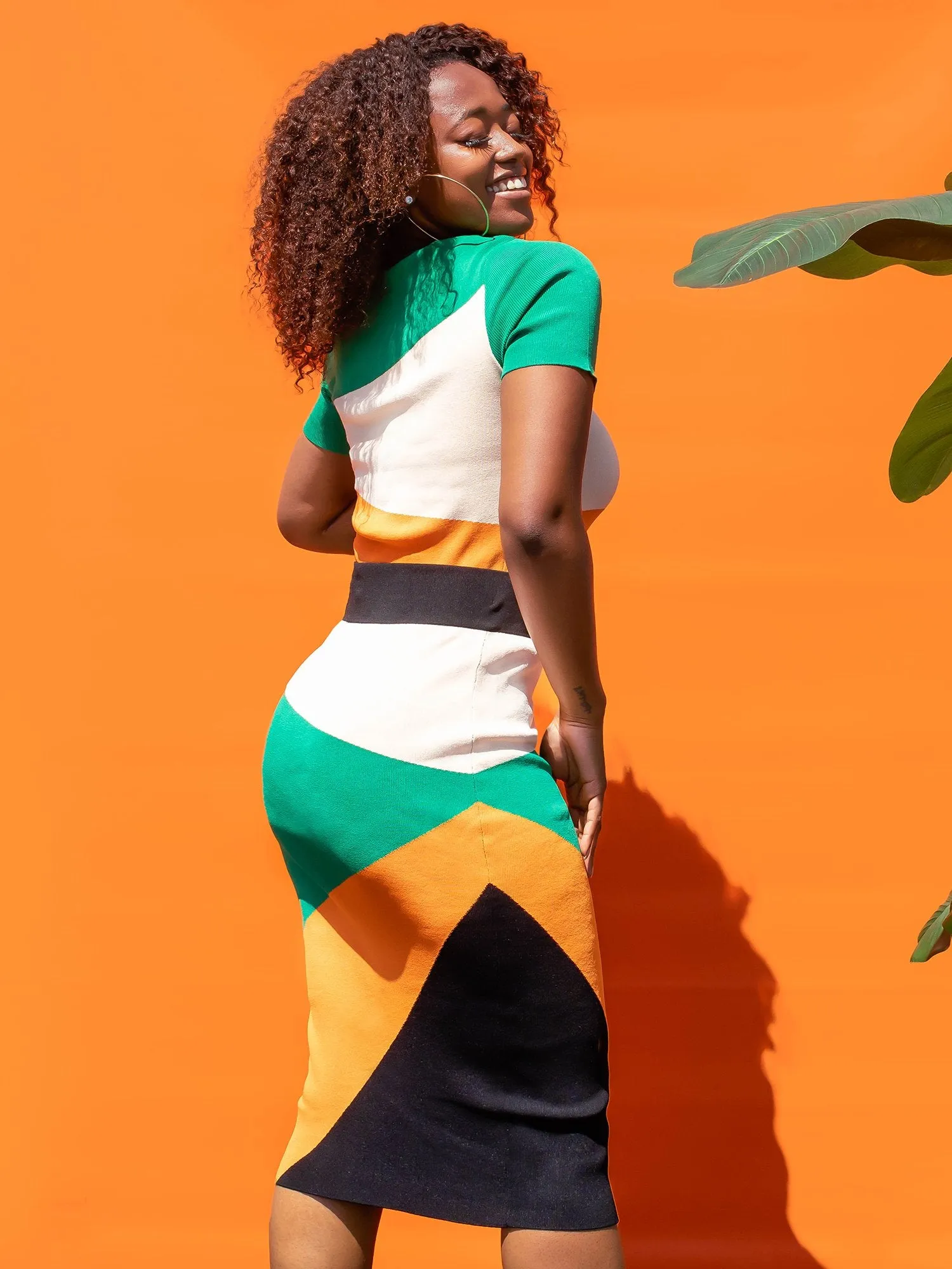 Colorblock Sweater Pencil Skirt - The NY&C Legacy Collection