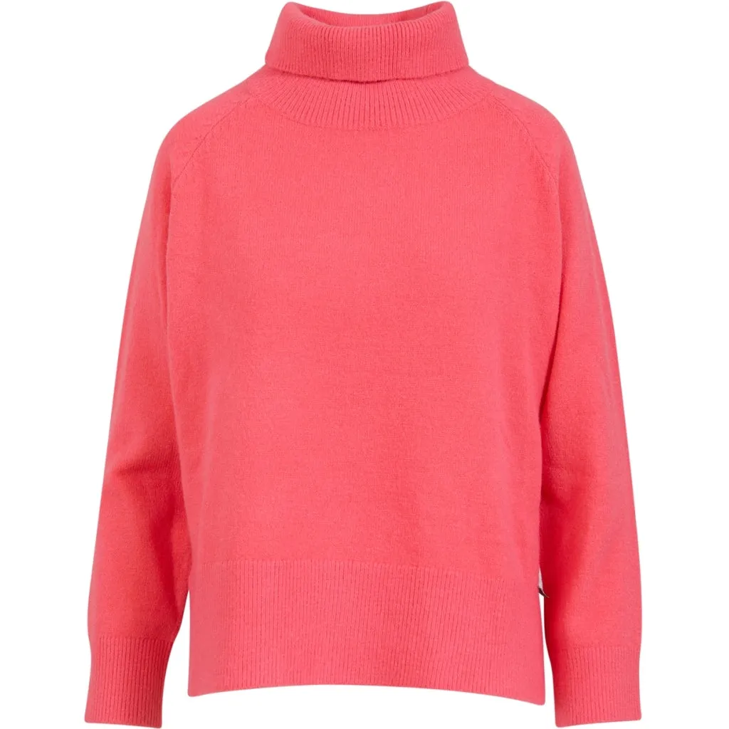 Coster Hot Coral Polo Neck Sweater