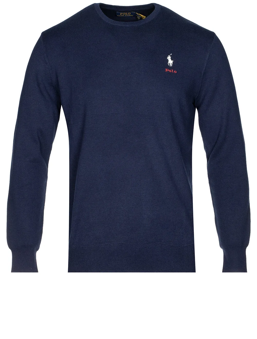 Cotton Crewneck Jumper Cruise Navy