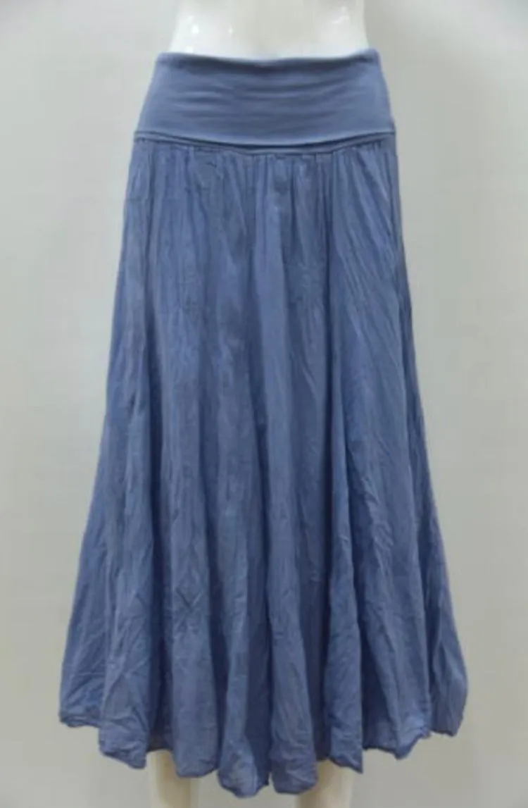 Cotton Midi Skirt - Various Colours