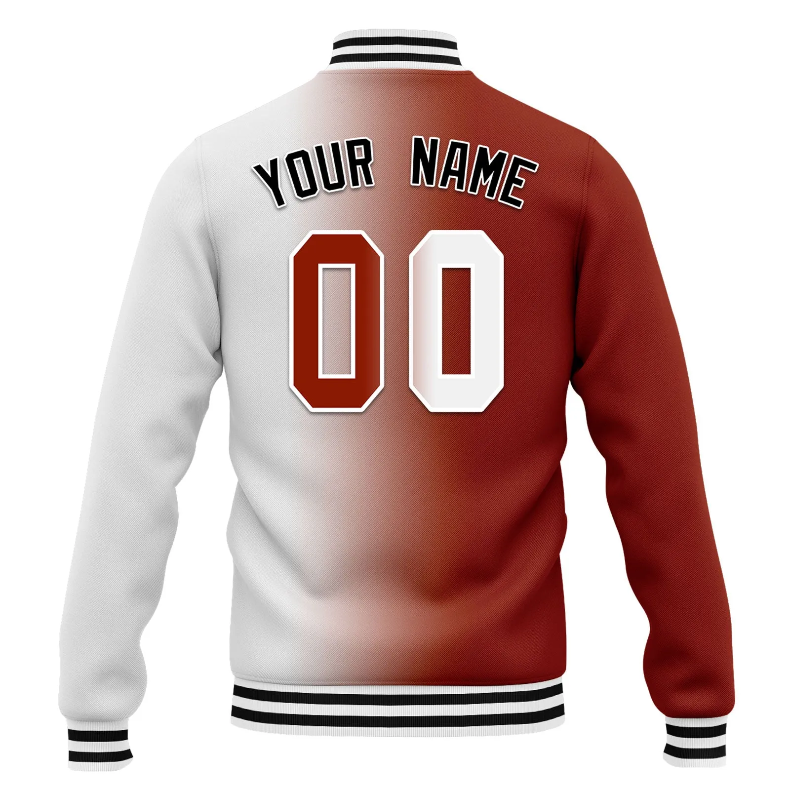 Custom Gradient Fashion Jacket Bomber Full-Snap Varsity Letterman Personalized Jacket FZ005-D028016-18