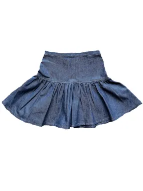 DENIM FRILLY SKIRT