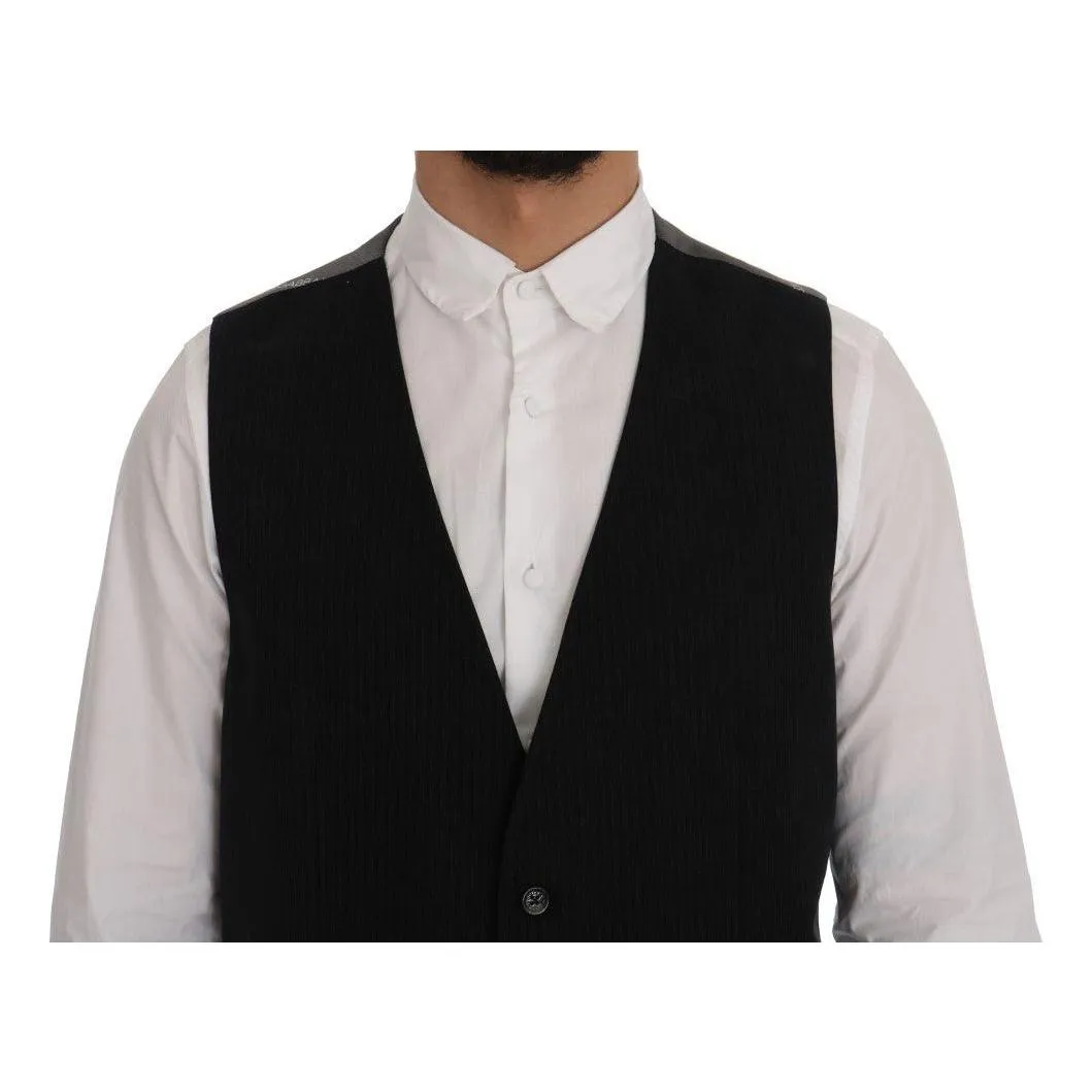 Dolce & Gabbana Elegant Striped Waistcoat Vest