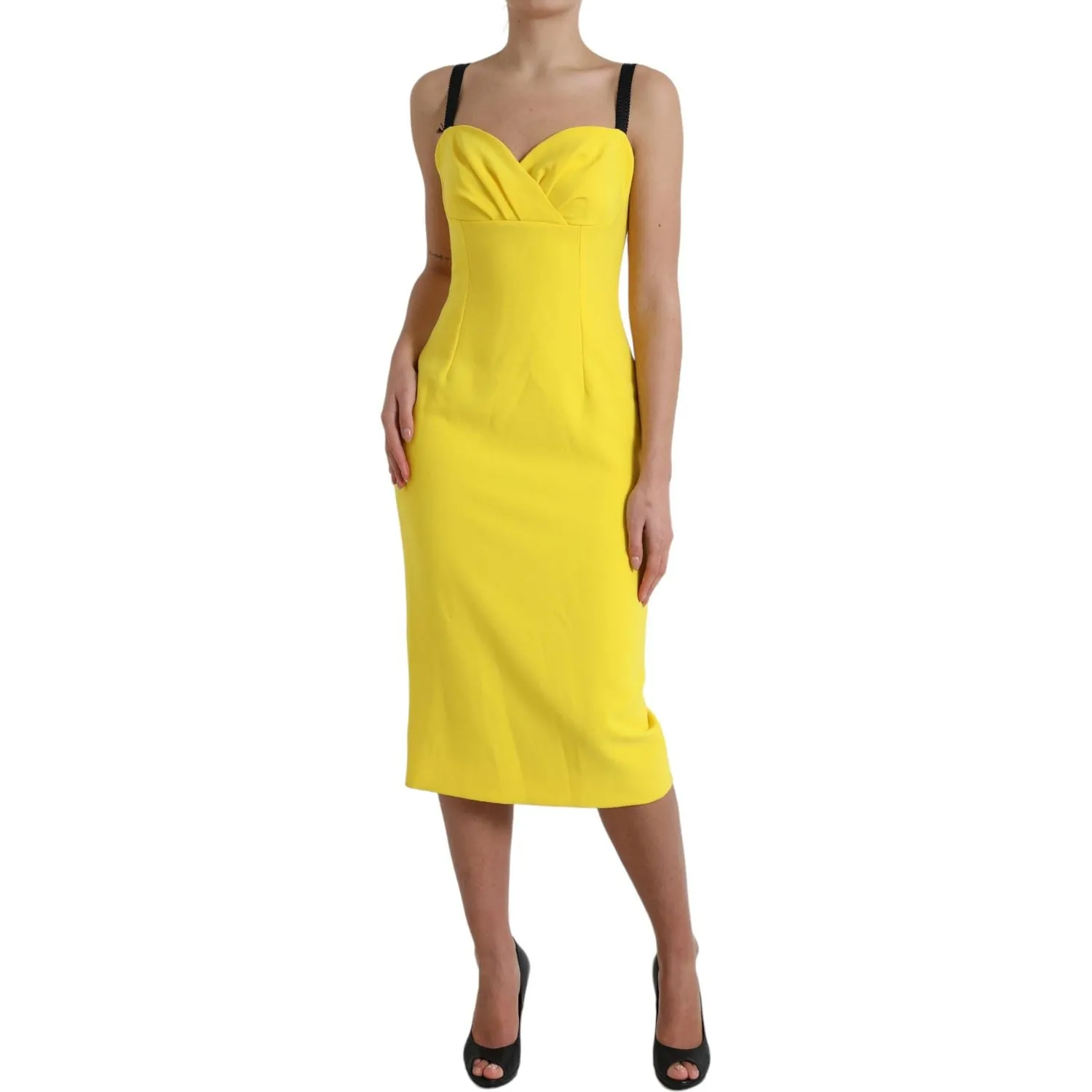 Dolce & Gabbana Sunshine Chic Sleeveless Midi Dress