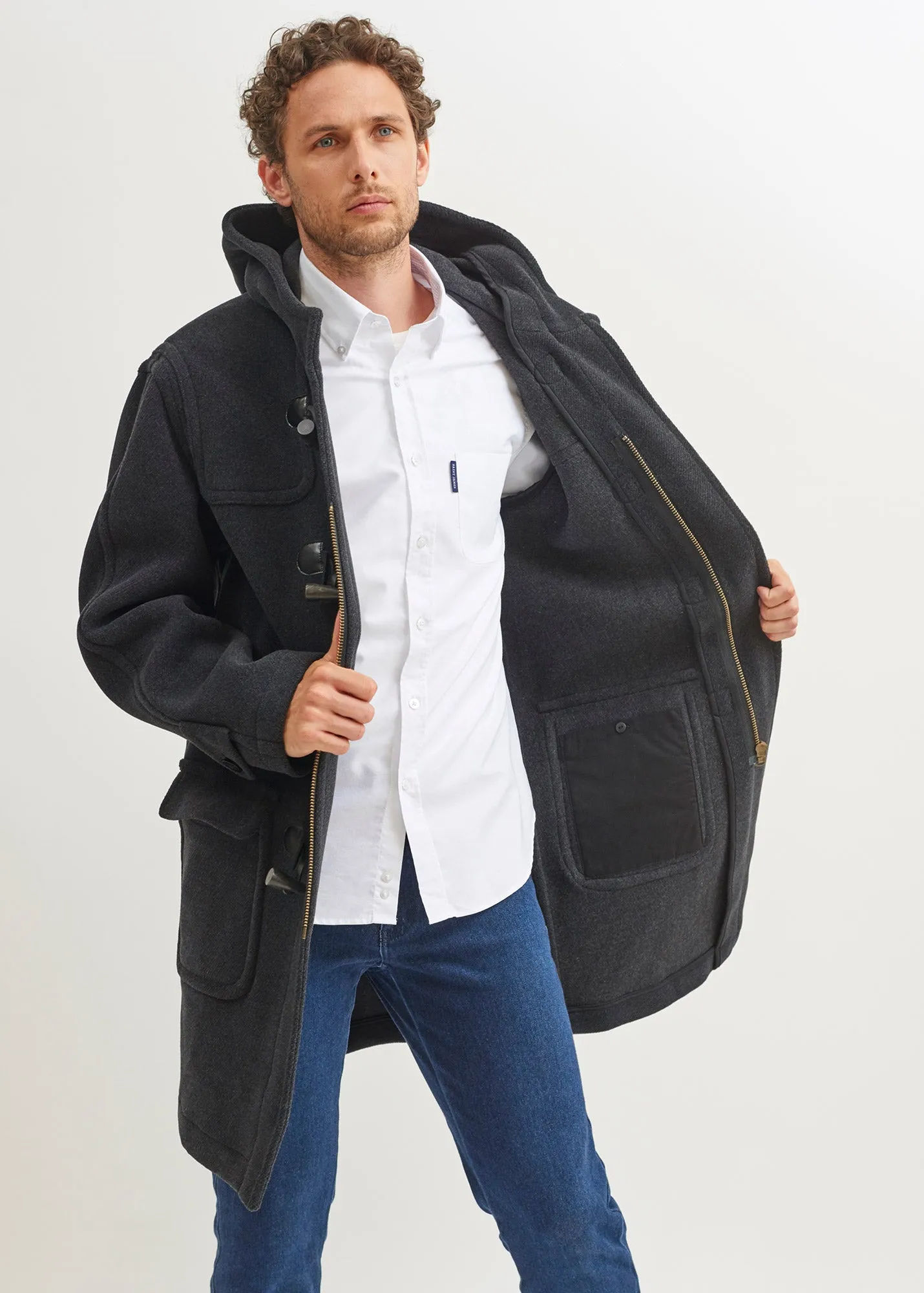 Duffle-coat Saturne - en drap de laine (ANTHRACITE)