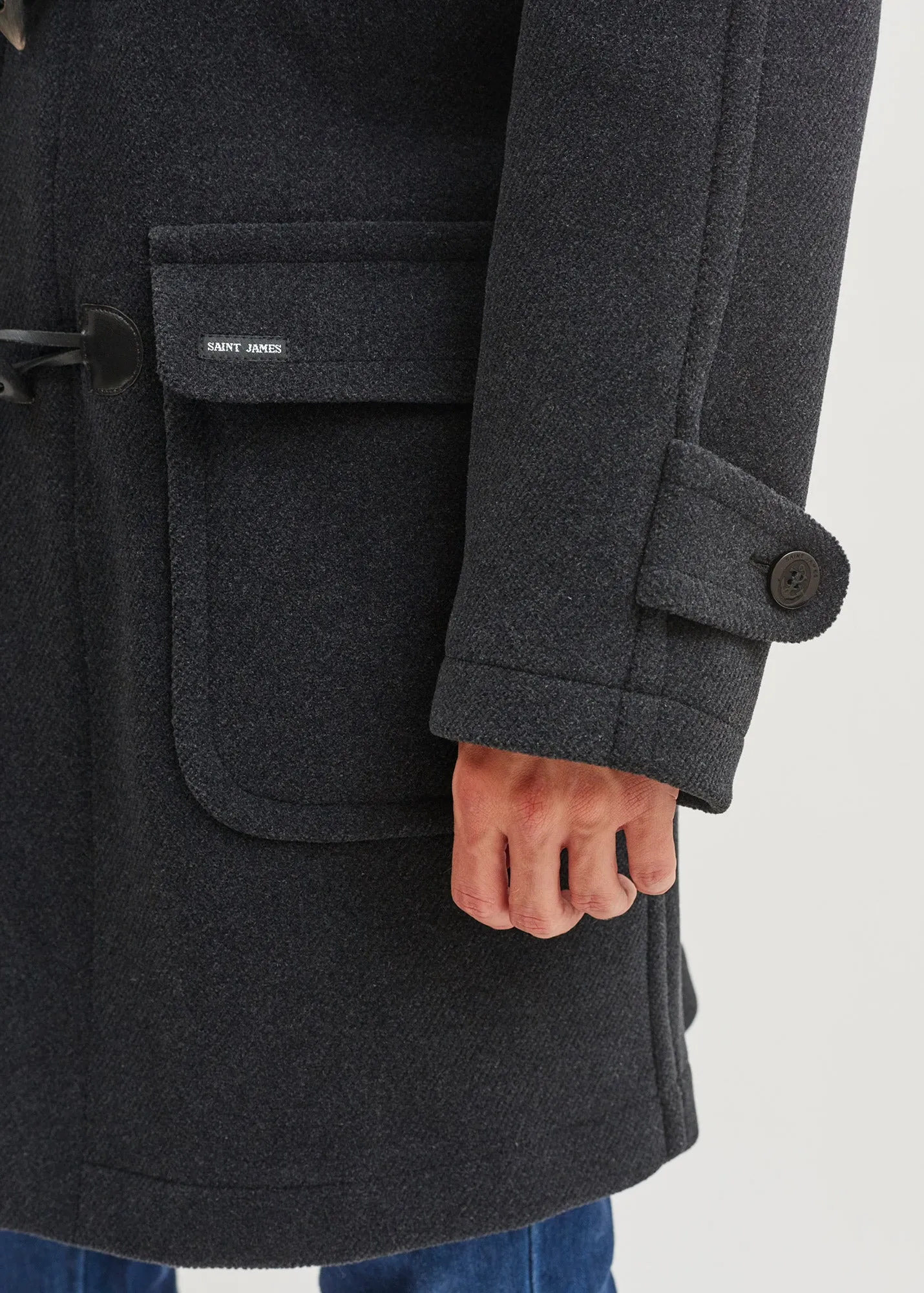 Duffle-coat Saturne - en drap de laine (ANTHRACITE)